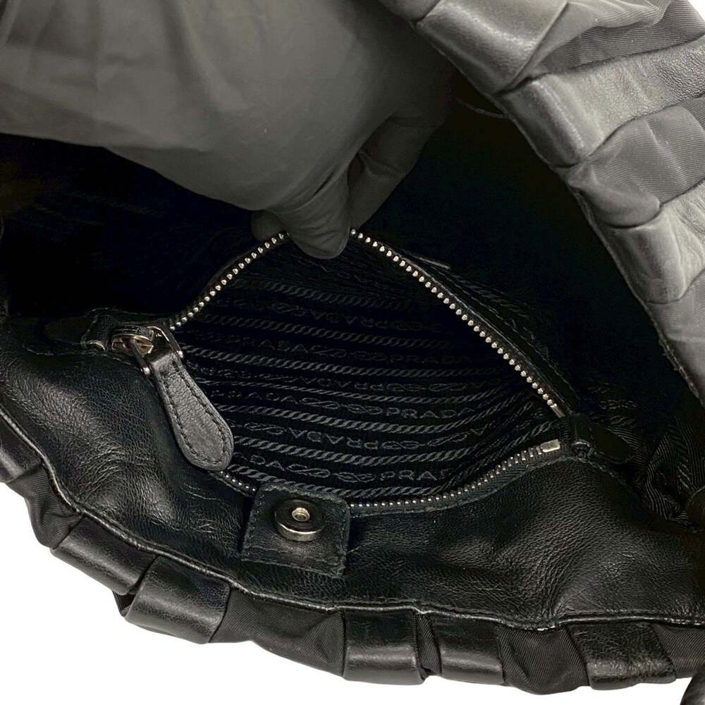 PRADA Black Leather Shoulder Bag - Picture 10 of 10